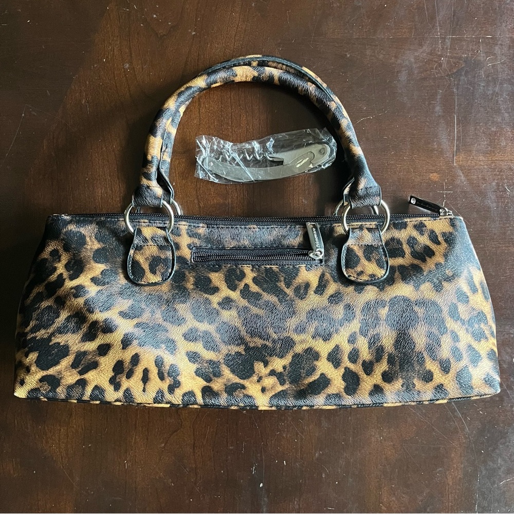 Primeware Wine Clutch Safari Design Jaguar Leopard Cheetah Print, NWOT